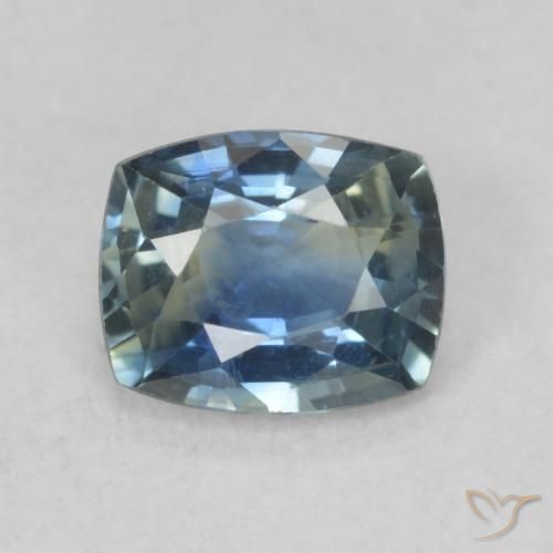 0.85ct Natural Teal Sapphire, Cushion, VS
