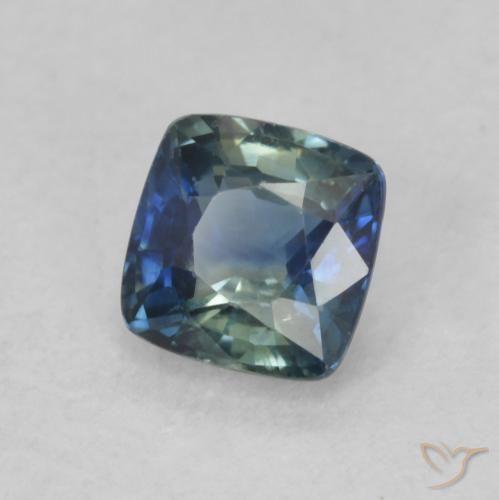 0.68 ct Multicolor Sapphire Stone, Natural Sapphire in Cushion-Cut Shape for Sale