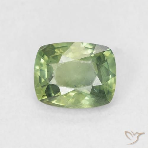 0.67ct Natural Forest Green Sapphire, Cushion, VS