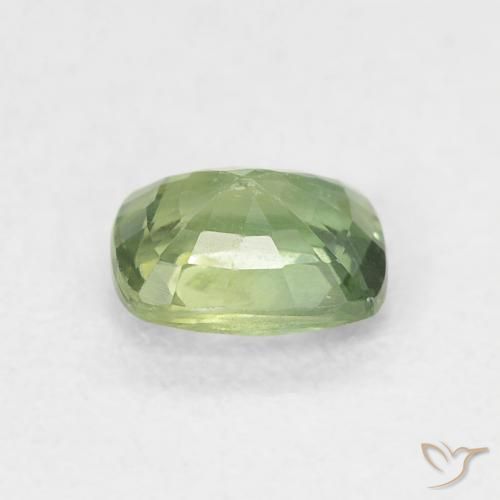 Sapphire Gemstone in 5.4 x 4.4 mm Size for Sale, Sapphire Stone in Forest Green Color
