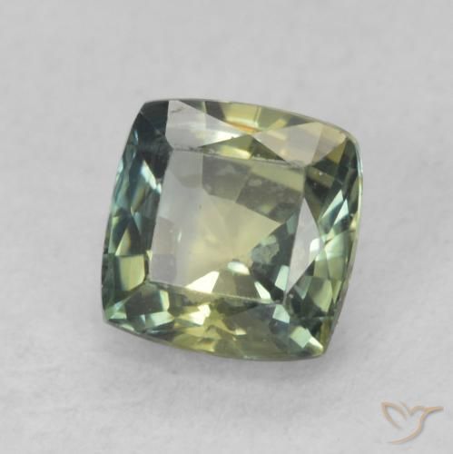 0.95 ct Multicolor Sapphire Stone, Natural Sapphire in Cushion-Cut Shape for Sale