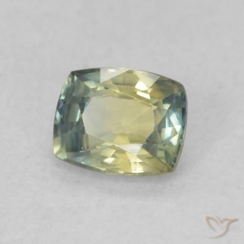 0.61 ct Multicolor Sapphire Stone, Natural Sapphire in Cushion-Cut Shape for Sale