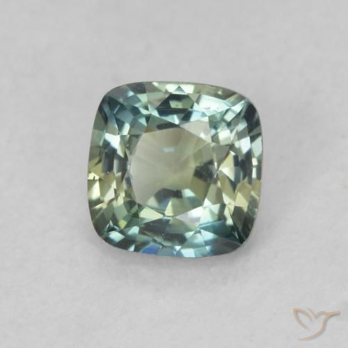 0.64 ct Multicolor Sapphire Stone, Natural Sapphire in Cushion-Cut Shape for Sale