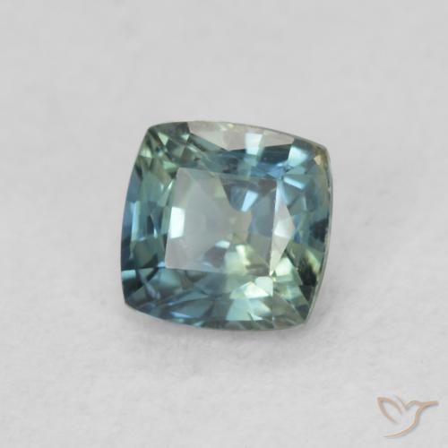 0.54 ct Blue Sapphire Stone, Natural Sapphire in Cushion-Cut Shape for Sale