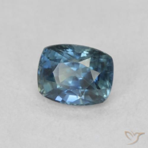0.57 ct Multicolor Sapphire Stone, Natural Sapphire in Cushion-Cut Shape for Sale