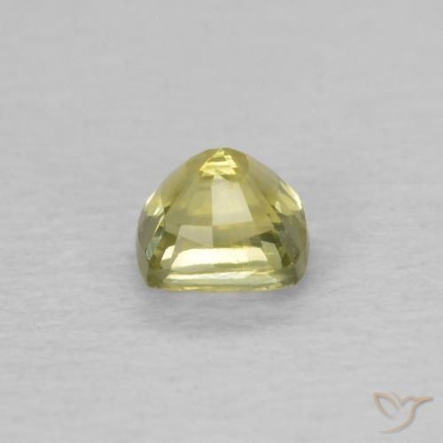 Sapphire Gemstone in 3.8 x 3.8 mm Size for Sale, Sapphire Stone in Pineapple Yellow Color