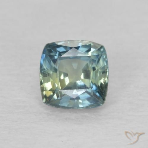 0.63ct Natural Multicolor Sapphire, Cushion, VVS-VS