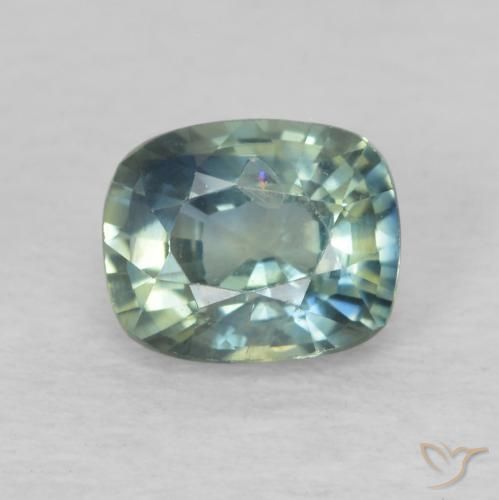 0.76ct Natural Multicolor Sapphire, Cushion, VS-SI
