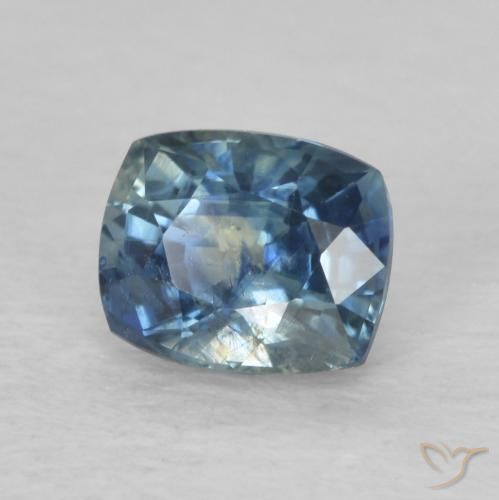 0.86 ct Blue Sapphire Stone, Natural Sapphire in Cushion-Cut Shape for Sale