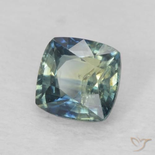 0.77 ct Blue Sapphire Stone, Natural Sapphire in Cushion-Cut Shape for Sale