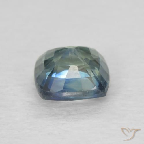 Sapphire Gemstone in 5 x 5 mm (calibrated) Size for Sale, Sapphire Stone in Medium Blue Green Color