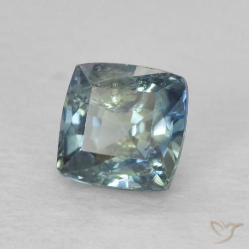 0.76 ct Blue Sapphire Stone, Natural Sapphire in Cushion-Cut Shape for Sale
