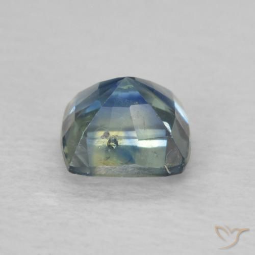 Sapphire Gemstone in 4.8 x 4.8 mm Size for Sale, Sapphire Stone in Blue-Green Color