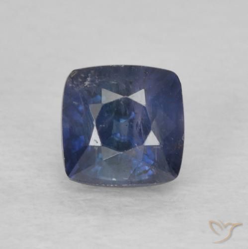 0.84ct Natural Midnight Blue Sapphire, Cushion, VS-SI