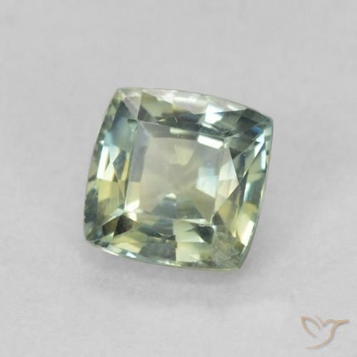 0.82 ct Multicolor Sapphire Stone, Natural Sapphire in Cushion-Cut Shape for Sale
