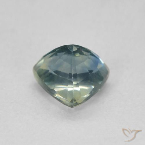 Sapphire Gemstone in 5.4 x 5.1 mm Size for Sale, Sapphire Stone in Teal Blue Color
