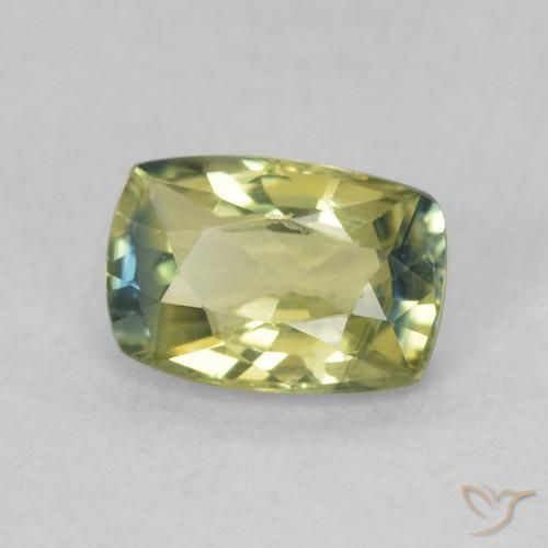 0.75 ct Multicolor Sapphire Stone, Natural Sapphire in Cushion-Cut Shape for Sale