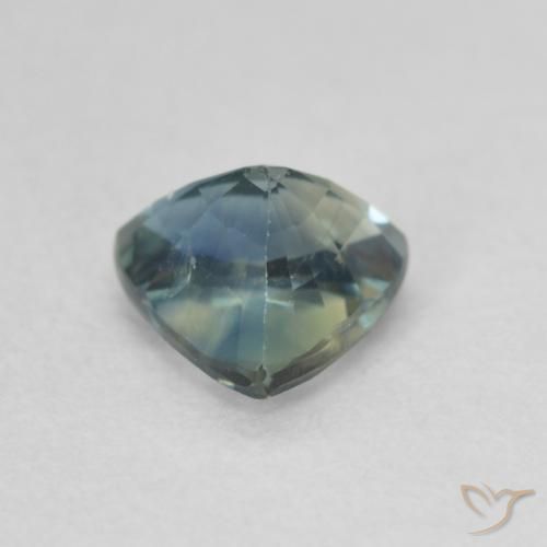 Sapphire Gemstone in 5.9 x 5.7 mm Size for Sale, Sapphire Stone in Teal Blue Color