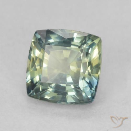 0.84 ct Multicolor Sapphire Stone, Natural Sapphire in Cushion-Cut Shape for Sale