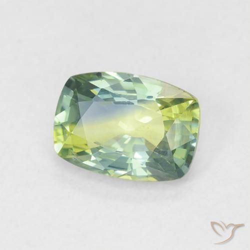 0.80 ct Multicolor Sapphire Stone, Natural Sapphire in Cushion-Cut Shape for Sale