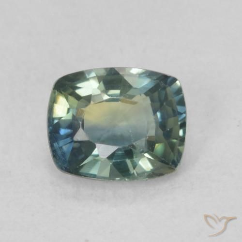 0.70ct Natural Multicolor Sapphire, Cushion, VVS-VS