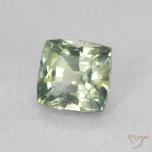 0.66 ct Multicolor Sapphire Stone, Natural Sapphire in Square Facet Shape for Sale