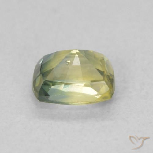 Sapphire Gemstone in 5 x 4 mm (calibrated) Size for Sale, Sapphire Stone in Yellowish Green Color