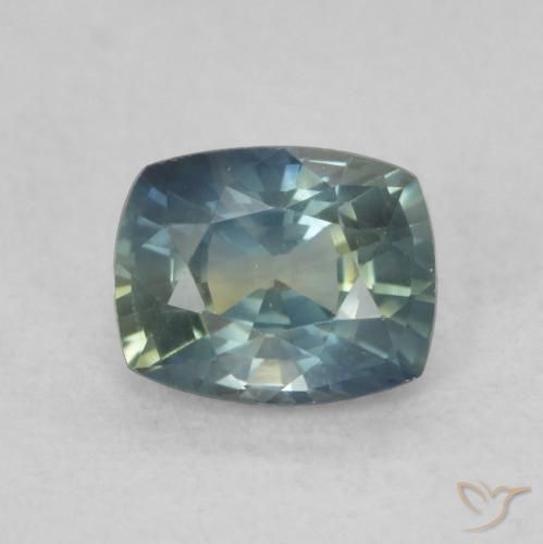 0.79ct Natural Multicolor Sapphire, Cushion, VVS-VS