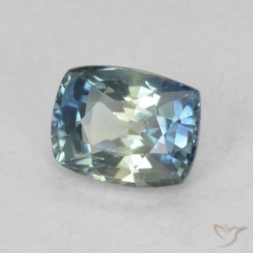 0.77 ct Multicolor Sapphire Stone, Natural Sapphire in Cushion-Cut Shape for Sale