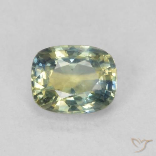 0.63ct Natural Multicolor Sapphire, Cushion, VVS-VS