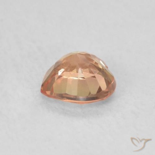 Sapphire Gemstone in 4.6 x 4.5 mm Size for Sale, Sapphire Stone in Cider Orange Color