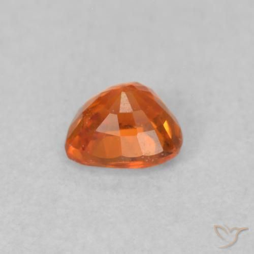 Sapphire Gemstone in 4 x 4 mm (calibrated) Size for Sale, Sapphire Stone in Fire Orange Color