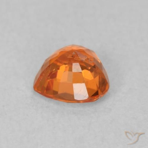 Sapphire Gemstone in 4.6 x 4.5 mm Size for Sale, Sapphire Stone in Fire Orange Color