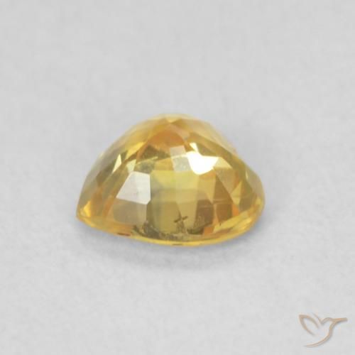 Sapphire Gemstone in 4.5 x 4.5 mm Size for Sale, Sapphire Stone in Golden Color
