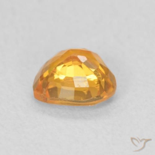 Sapphire Gemstone in 4.6 x 4.5 mm Size for Sale, Sapphire Stone in Gold Color