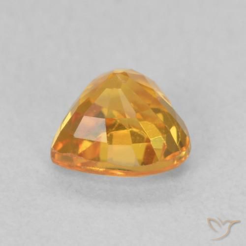 Sapphire Gemstone in 4.7 x 4.7 mm Size for Sale, Sapphire Stone in Gold Color