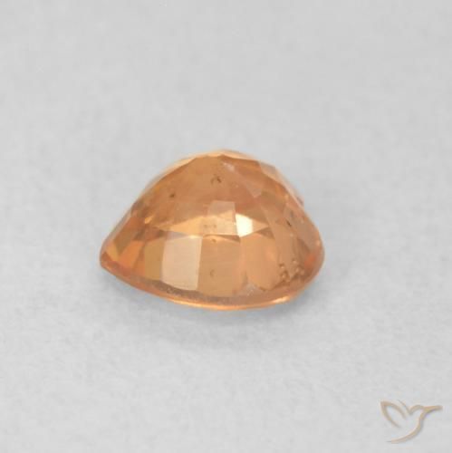 Sapphire Gemstone in 4.6 x 4.5 mm Size for Sale, Sapphire Stone in Bright Orange Color