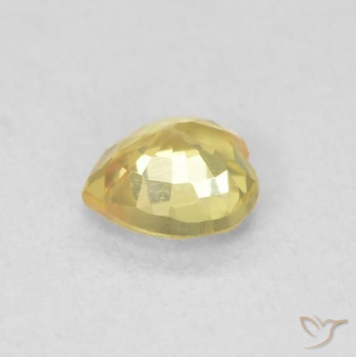 Sapphire Gemstone in 4.7 x 4.6 mm Size for Sale, Sapphire Stone in Tuscany Yellow Color