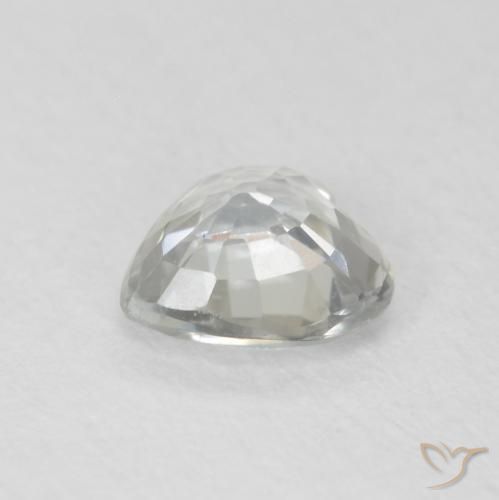 Sapphire Gemstone in 5.7 x 5.6 mm Size for Sale, Sapphire Stone in Pale Yellow Green Color