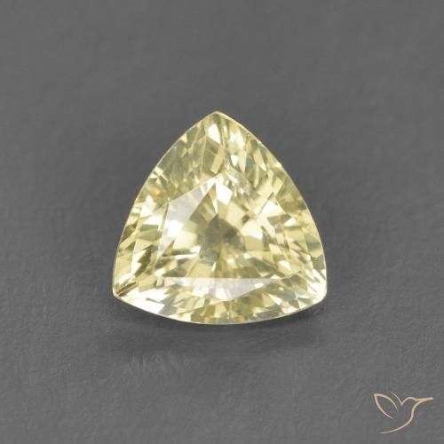 0.66ct Natural Light Laguna Yellow Sapphire, Trillion, VVS-VS