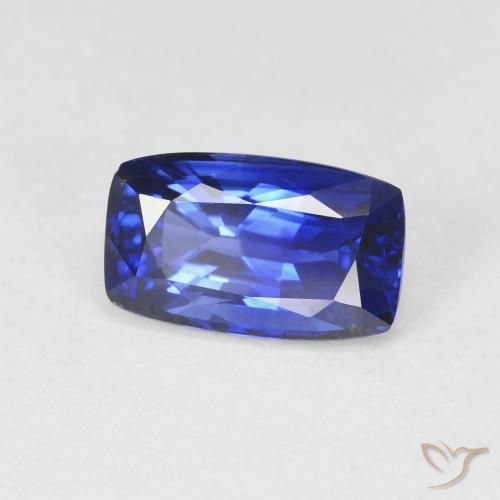 2.20 ct Blue Sapphire Stone, Natural Sapphire in Cushion-Cut Shape for Sale