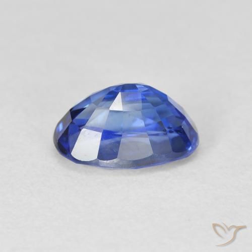 Sapphire Gemstone in 9 x 6 mm (calibrated) Size for Sale, Sapphire Stone in Royal Blue Color