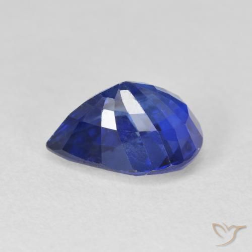 Sapphire Gemstone in 11 x 8.4 mm Size for Sale, Sapphire Stone in Cornflower Blue Color