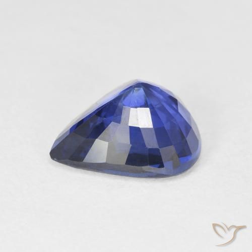 Sapphire Gemstone in 10.9 x 10.4 mm Size for Sale, Sapphire Stone in Cornflower Blue Color
