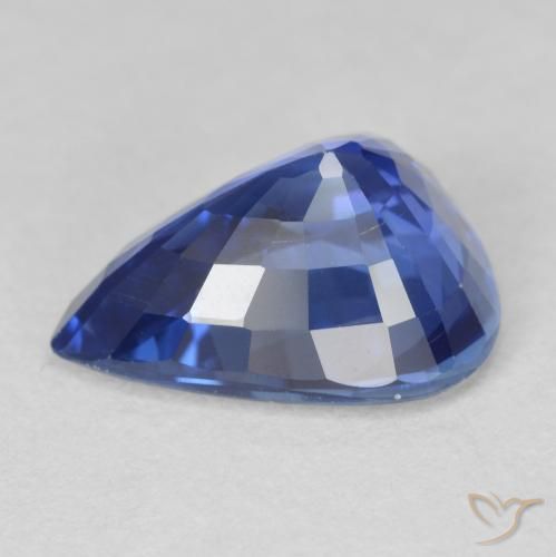 Sapphire Gemstone in 11.4 x 9.4 mm Size for Sale, Sapphire Stone in Cornflower Blue Color