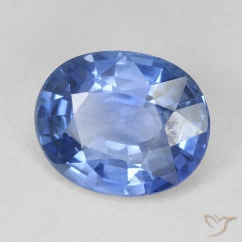 4.25 ct Blue Sapphire Stone, Natural Sapphire in Oval Facet Shape for Sale
