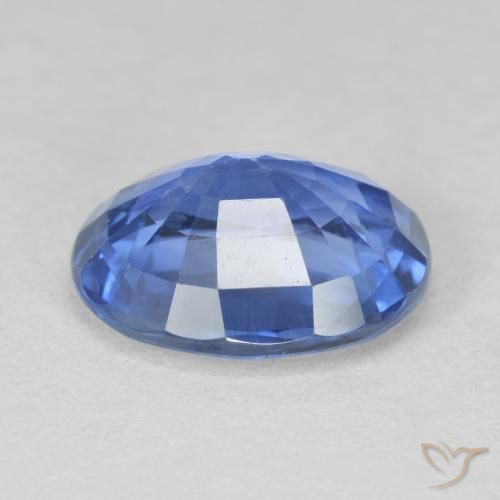Sapphire Gemstone in 11 x 9 mm (calibrated) Size for Sale, Sapphire Stone in Medium Dark Blue Color