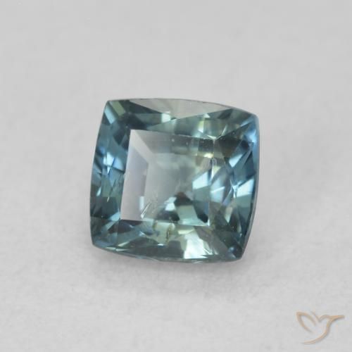 0.64 ct Blue Sapphire Stone, Natural Sapphire in Cushion-Cut Shape for Sale