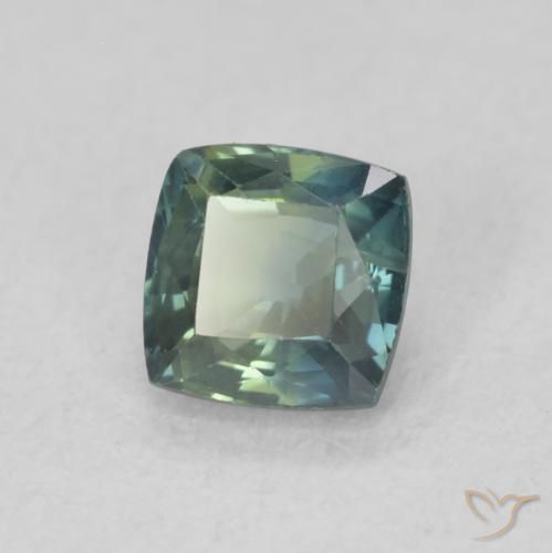 0.63 ct Blue Sapphire Stone, Natural Sapphire in Cushion-Cut Shape for Sale