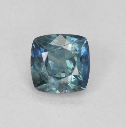 0.56ct Natural Greenish Blue Sapphire, Cushion, VS